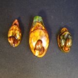 Trio of small ceramic ducks