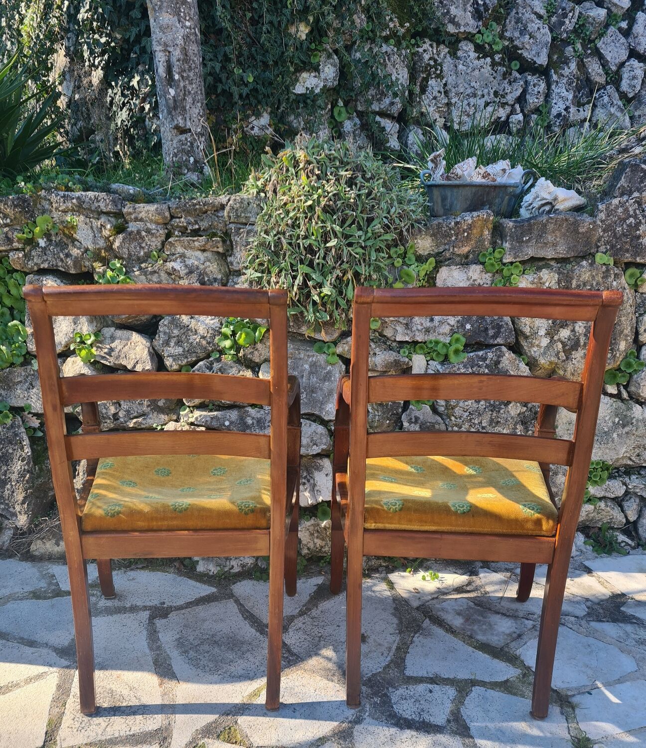 Pair of Empire style armchairs