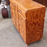 Low vintage Mado style Parisian sideboard 3 doors 2 drawers