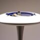 Helix silver floor lamp by Marc Newson