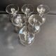 6 verres à champagne ou à cerises - Art nouveau