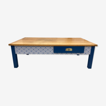 Blue coffee table