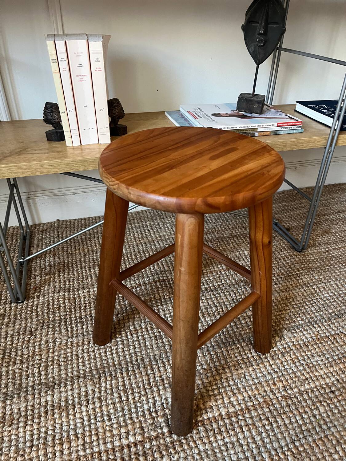 Vintage pine stool