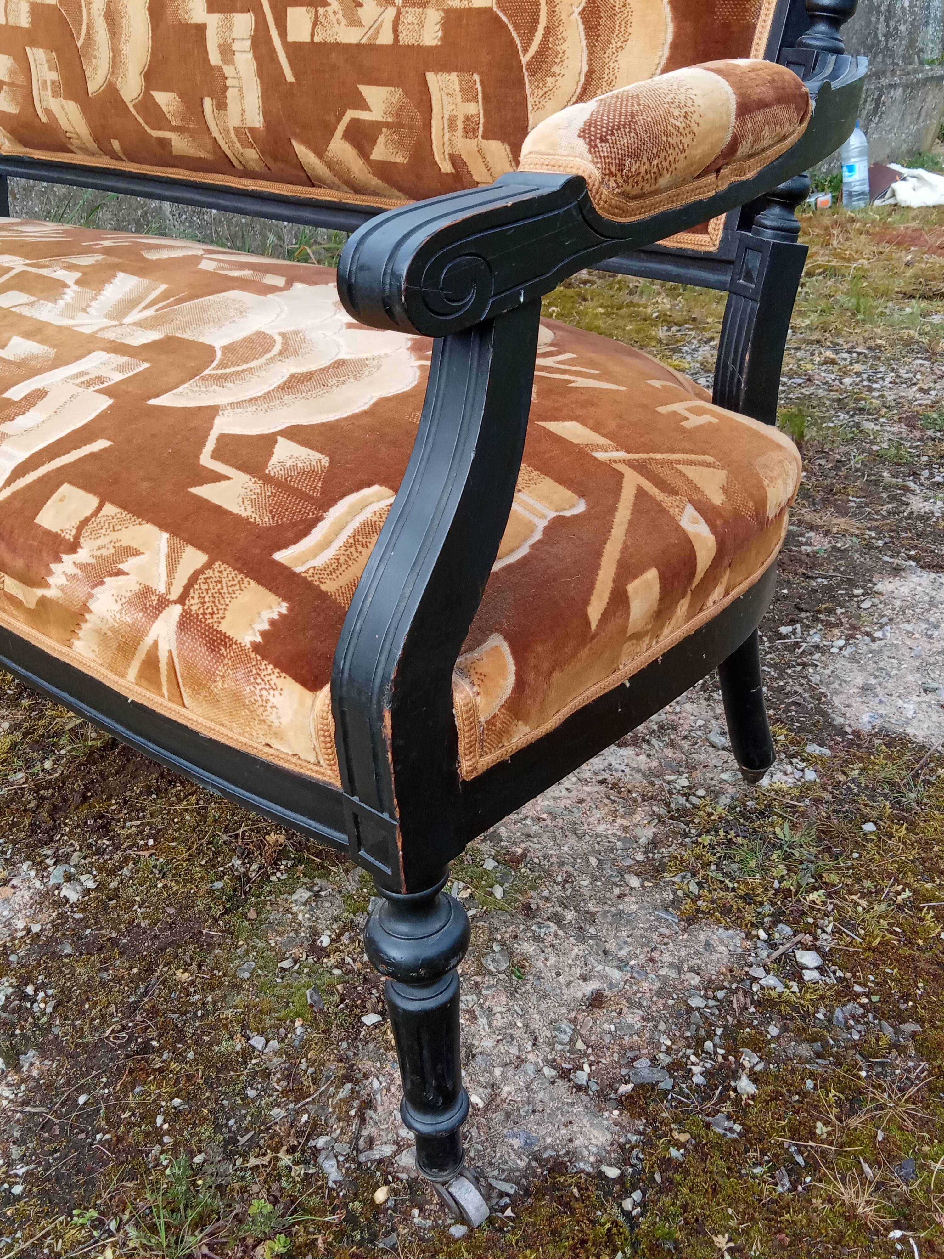 Louis XVI style bench of Art-deco period