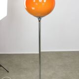 Space Age Orange Flash Floor Lamp from Guzzini, 70s