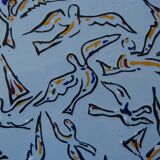 Salvador Dali: The Night of the Birds, original signed ceramic