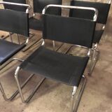 Set of 7 S33 Mart Stam Chairs Circa 1980