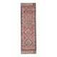 1970s Turkish Oushak Handmade Wool Cotton Orange Runner Rug 84x308