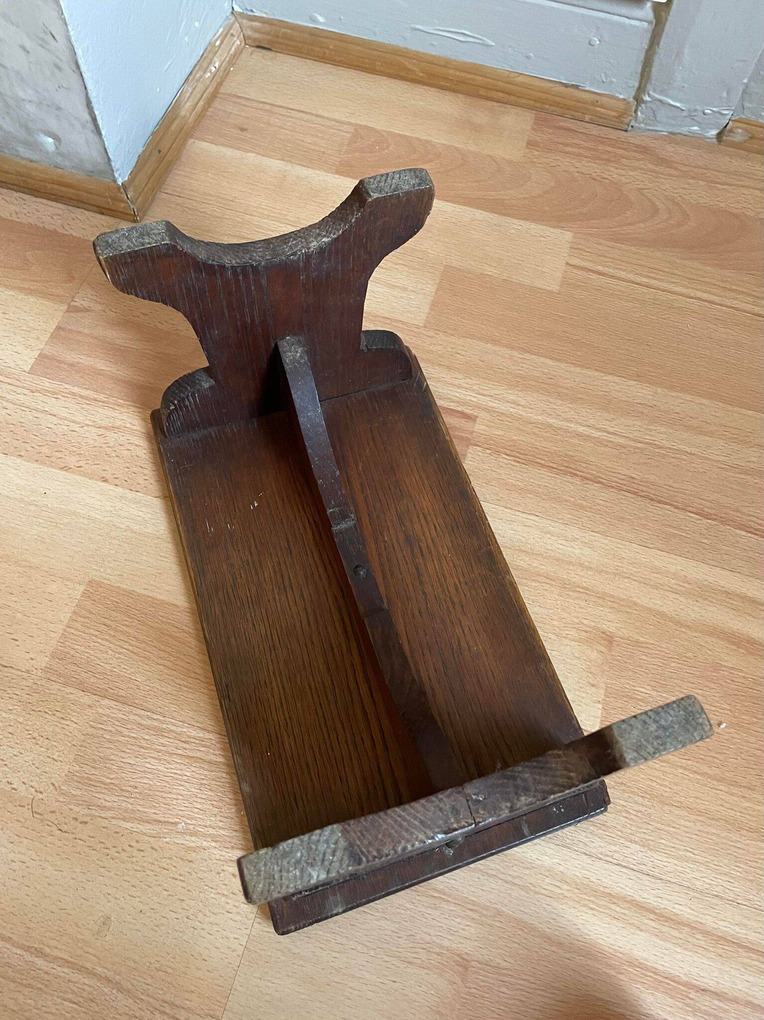 Wooden footrest stool