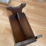Wooden footrest stool