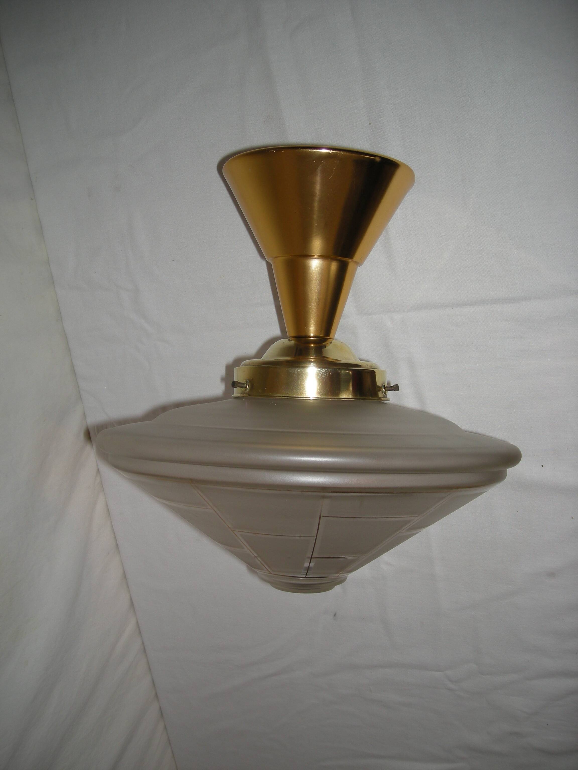 Lustre toupie des années 40 - 50
