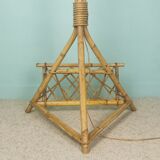 Rattan magazine lamp