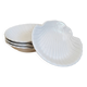 Vintage set of 4 shell-shaped bowls
