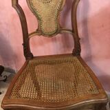 2 Louis XV cane fan chairs