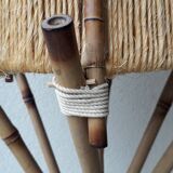 Lampadaire bambou et ficelle