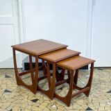 Teak trundle coffee table