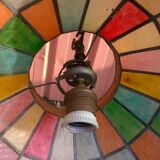 Multicolored mother-of-pearl chandelier
