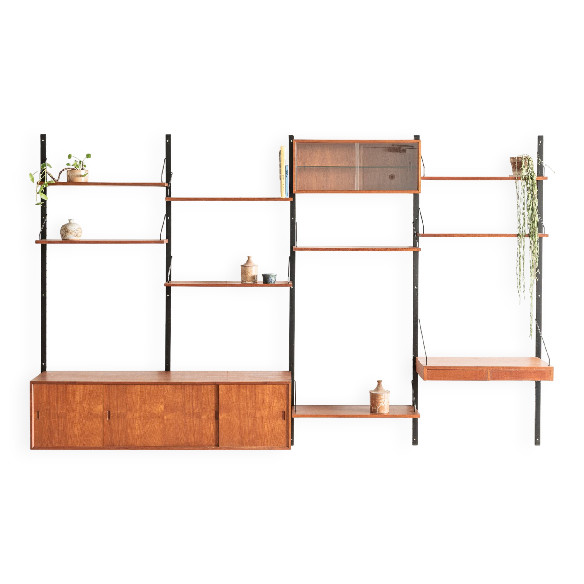 4-Bay wall unitkl  by P. Cadovius, Denmark, 1960's