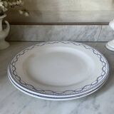 Pair of round dishes Boch La Louvière circa 1900