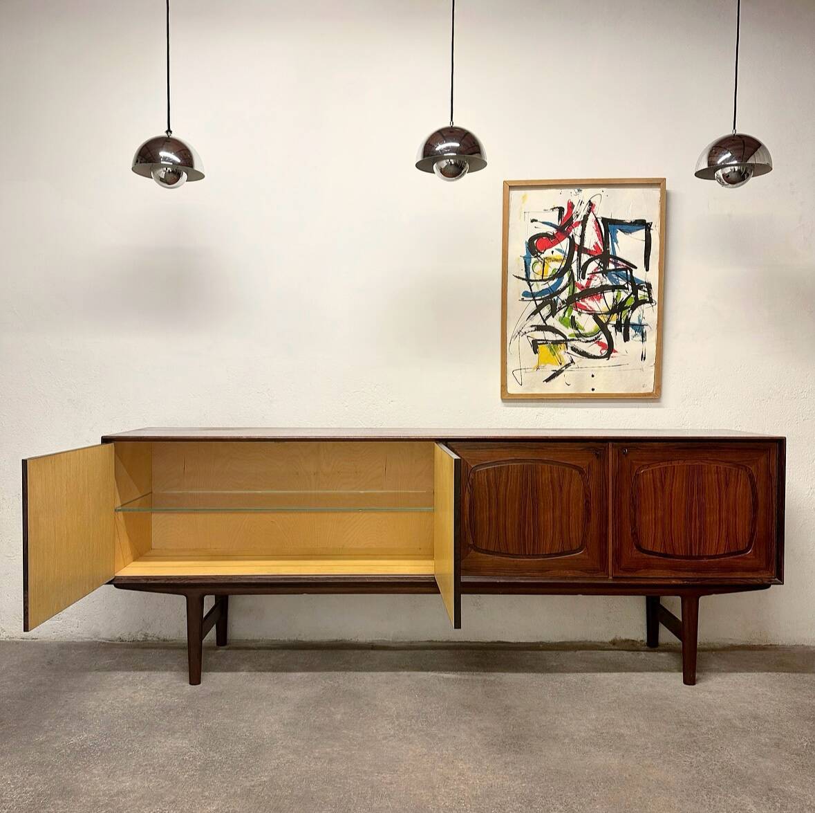Enfilade en Palissandre de Rio par Fredrik A. Kayser, 1960