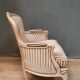 Bergere dd style Louis XV lacquered white