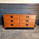 Commode 6 tiroirs en palissandre, années 1960-70