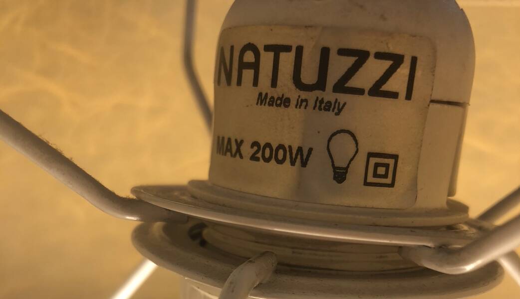 Natuzzi Salotti wooden floor lamp