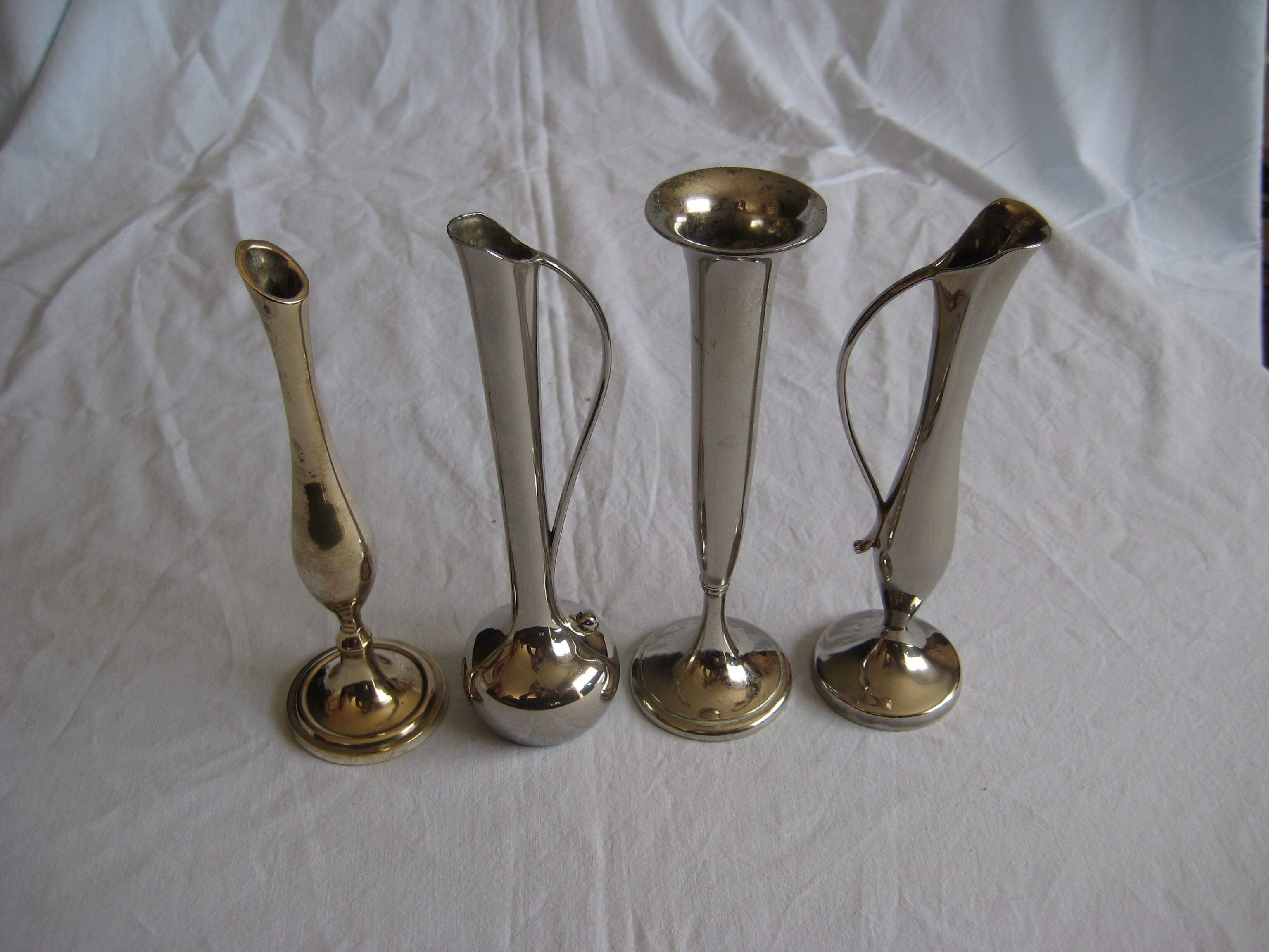 Silver metal soliflores