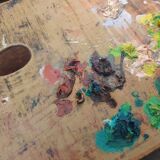 Ancient painter's palette