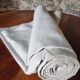 Antique French hand-woven sheet – Natural linen, early 20th century, 210 × 280 cm, 2 kg