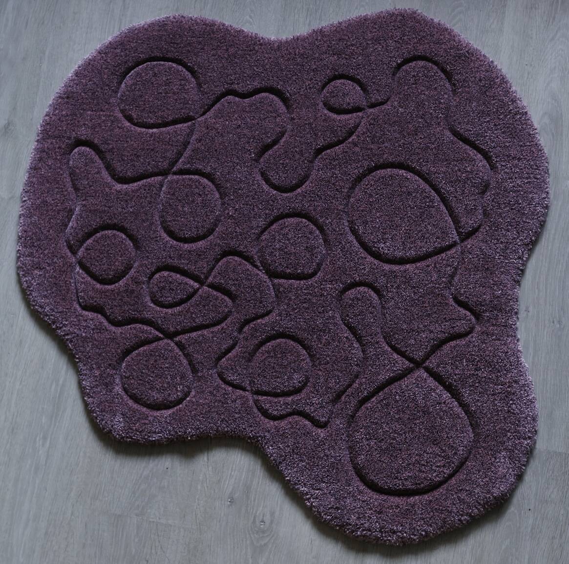Tapis tufté à la main « Ciapek Art » en rose