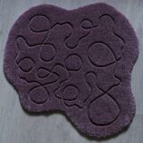Tapis tufté à la main « Ciapek Art » en rose