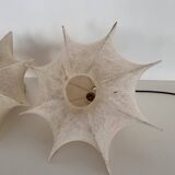 Pair of Italian Designer Cocoon Pendant lights original from the 1960s