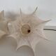 Pair of Italian Designer Cocoon Pendant lights original from the 1960s