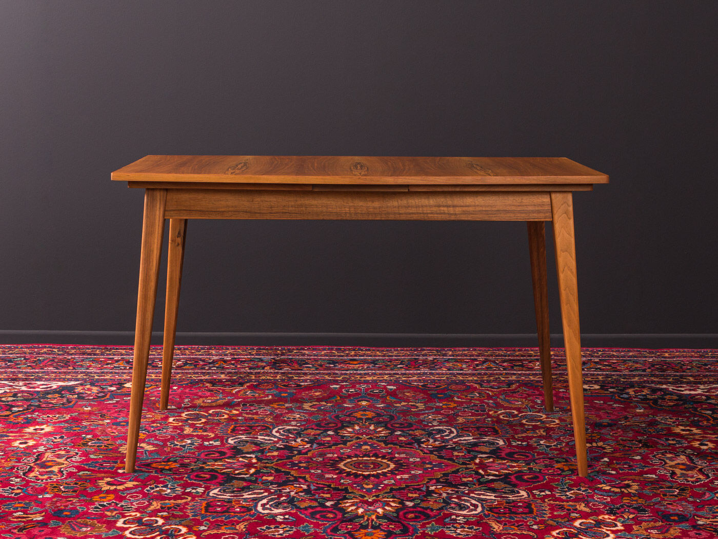 Walnut dining table from the 1950s