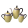Sugar bowl and milk jug in porcelain