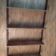 Teak wall shelf