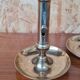 Pair of gilded brass candle holders