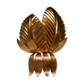 Palm leaf wall lamp