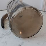 Smoked glass pitcher 70s