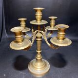 Pair of gilded metal candle holders