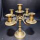 Pair of gilded metal candle holders