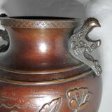 ancien vase en bronze chinois japonais japon