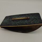 Old brass desk set, 3 pieces