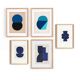 collection de 5 peintures abstraites sur papier  signées Eawy
