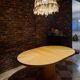 Vintage wool lampshade with fringes
