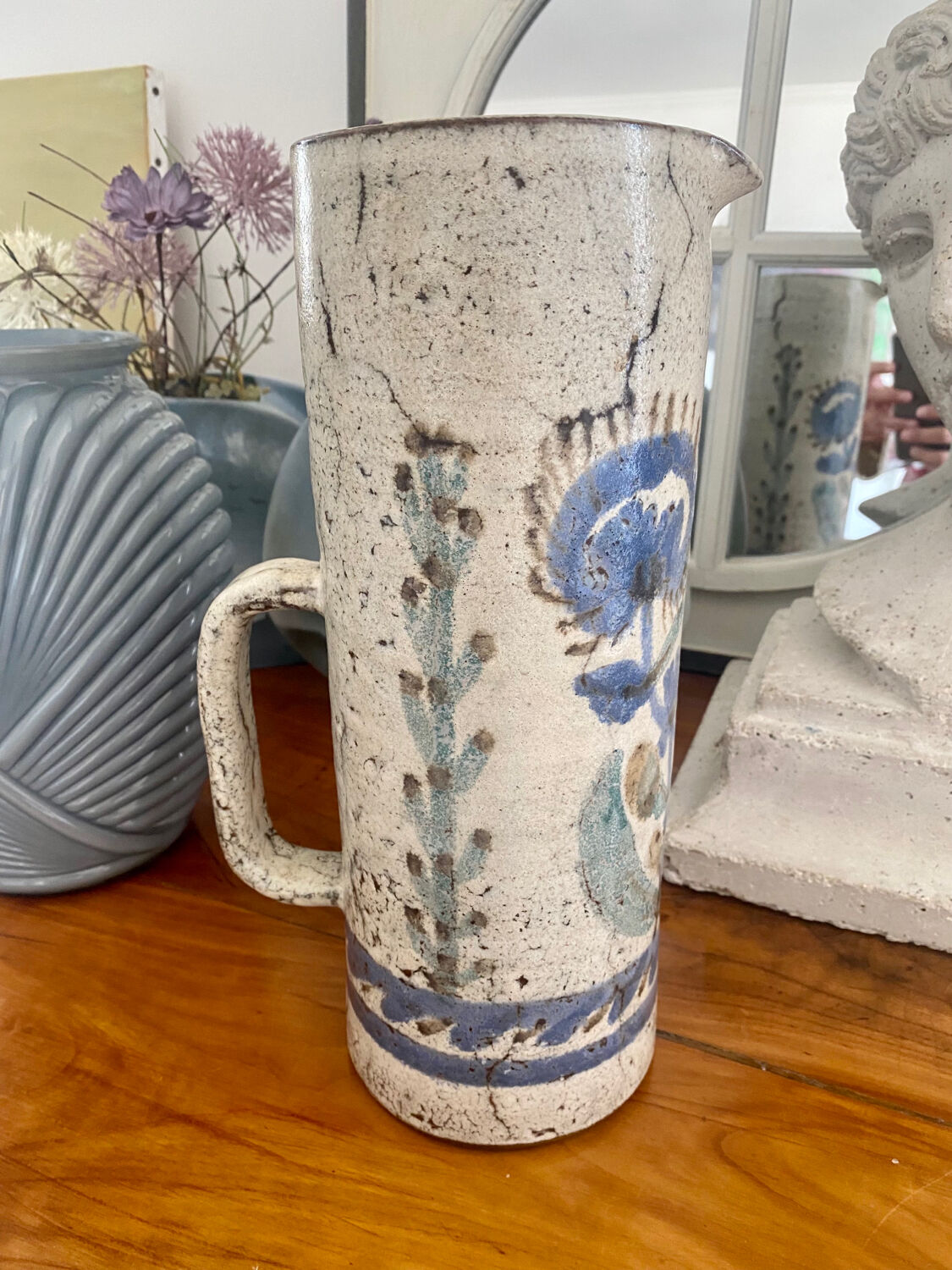 Pitcher or vase Gustave Reynaud ceramic Vallauris