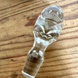 Small carafe and its chiseled glass stopper