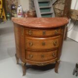 Chest of drawers half moon old Louis XVI style