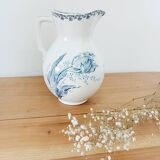 Broc de toilette vase Sarreguemines tulipes